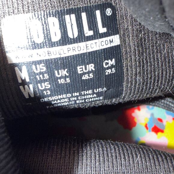 NOBULL High Top Black Wild Trainer Shoes Wild Multicolor Mens 11.5 Womens 13